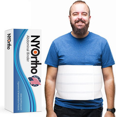 NYOrtho Bariatric Abdominal Binder,12-Inch Wide Elastic Belly Wrap for Plus-Size