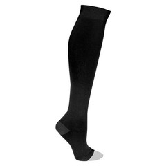 Truform Surgical Stockings, 18 mmHg Compression for Medium (Pack of 2), Black