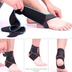 Candy Li Ankle Brace Support for Sprained Ankle Compression Blue Pair