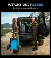 32lb Foldable 4-Wheel Mobility Scooter Seniors Adults NFC Key, Airline Approved