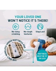 Lunderg Under Mattress Bed Alarm for Elderly Adults – Wireless Sensor Pad
