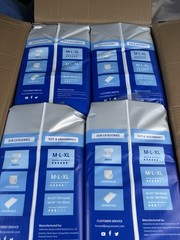 FAMPAL Max Absorbency Adult Briefs With Tabs, (15 Count) (White, Size: Large)