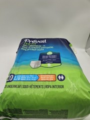 Prevail Per-Fit Adult Unisex Daily Large Underwear/Diapers Box of 4 Bags (80ct)
