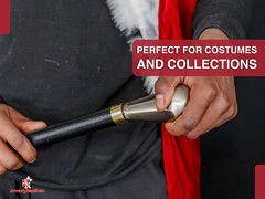 Vintage-Inspired Elegant Walking Cane Perfect for Collections & Costumes