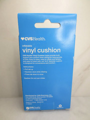 CVS HEALTH INFLATABLE VINYL CUSHION PERSONAL CARE 14.5“ DIAMETER BOXED
