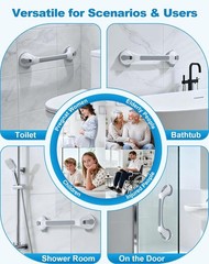 Grab Bars for Shower, 16.7" Shower Grab Bars for Seniors, Heavy Duty