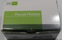 Phonak PilotOne Hearing Aid Remote Control Silver Black w/ Case | IN BOX
