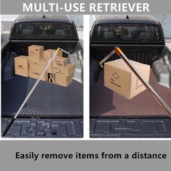 Corrosion-Resistant 75-Inch Truck Bed Tool with Adjustable Hooks for Easy Access