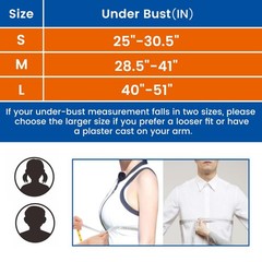 Arm Sling for Shoulder Injury with Waist Strap – Immobilizer Brace for Sleepi…