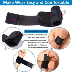 Wrist Support Brace Wrap Adjustable Strap for Gym Sports Left Right Hand