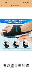 Gel Bunion Corrector Foot Brace Adjustable Non-Slip M/W