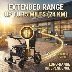 Quelith 500W All Terrain Foldable Electric Wheelchairs Power Wheelchair Hot