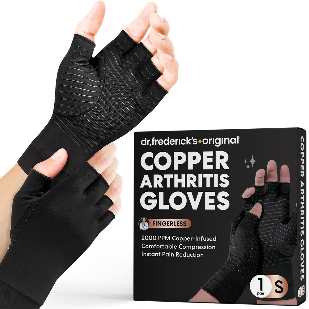 Dr. Frederick’s Original Copper Comfort Gloves – 2 Gloves – Great for Typing …