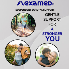 FlexaMed Suspensory Scrotal Support Relief for Hydrocele Vasectomy Swelling
