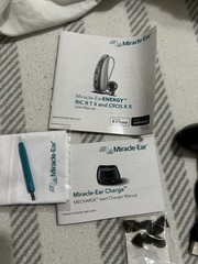 Miracle-Ear ENERGY RIC R T X & CROS R X Rechargeable BTE w/ Charger Case