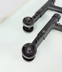 Ki Mobility Focus CR Anti-Tip Assembly Bars (PAIR) Wheelie Bar Stoppers – Black