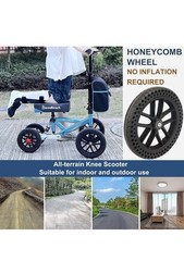 BlessReach All-Terrain Steerable Knee Scooter Crutch Alternative Compact