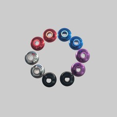 Pair (2) Double Sided Forks with 5/16′ Axles and Cone Spacers