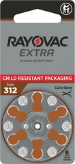 60 x Size 312 Rayovac Extra Advanced Hearing Aid Batteries – 10pk 60pc EXP 2024!