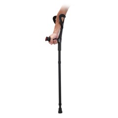 Uimoso Forearm Crutches 10-Level Height Adjustable Walking Crutches 1Pair 350LBS