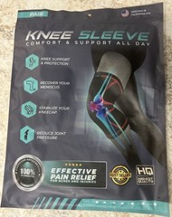 NEW IN BAG Modvel Knee Compression Sleeves Sz Medium Set of 2 All Day Support