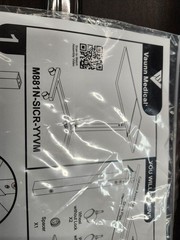New Vaunn Medical Overbed Tilt Table M881n-sicr-yyvm Hospital Bed Table, Nursing