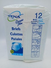 Tena Vintage Plastic Adult Diapers Pack Of 12 Small