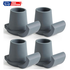 4 Pack Walker Ski Glides Universal Walker Feet Slides Easy Replacement Gray