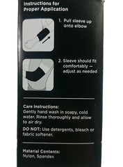 Walgreens ~Elbow Sleeve With Variable Compression ~Moderate Support ~Size: L-XL