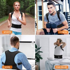 Magnetic Back Posture Corrector Shoulder Straightener Brace Neck Spine Support