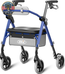 Walkers for Seniors, Z11 Rollator Walker with Seat, Max 380 Lbs, Avant Walkers w