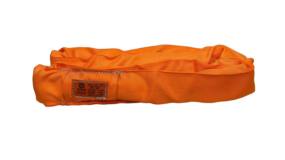 Power Lift PL9x8′ Orange Polyester Round Sling (31,000 lb. Vertical Capacity)…