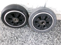 Pair of 6 x 2″ Caster Wheels, for Jazzy Air 2 (tires may be discolored) #6173