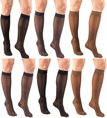 Truform Women’s Sheer Compression Support Stockings Knee High 15-20 mmHg 1x Pair