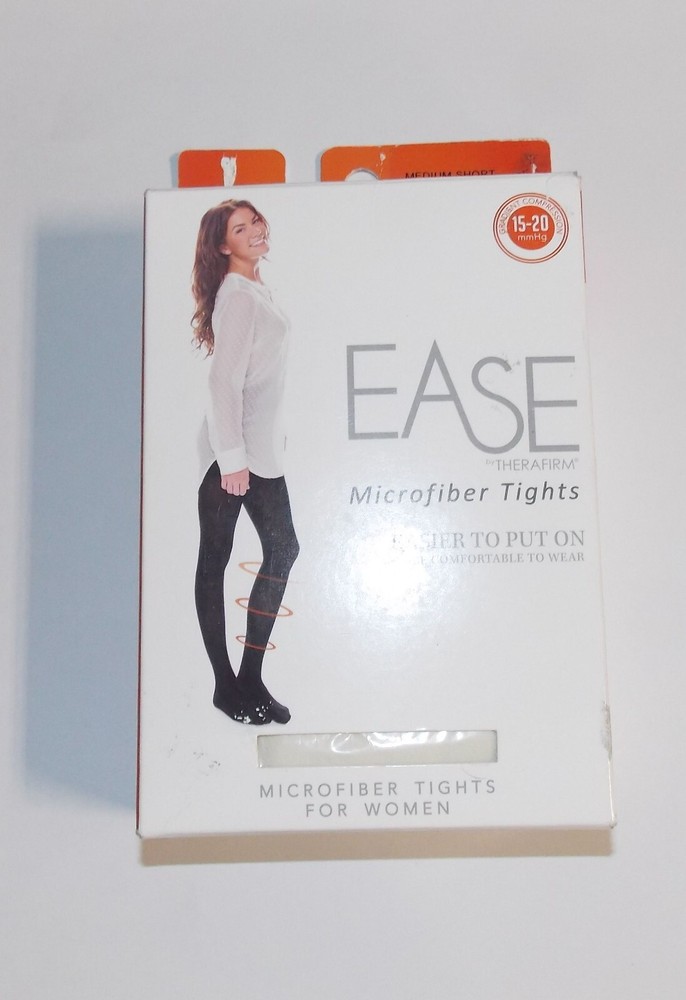 Therafirm Ease MICROFIBER TIGHTS MEDIUM SHORT WINTER WHITE 15 – 20 mm Hg