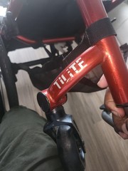 Tilite Tr (Titanium, Ultimate Tifit Frame) Rigid Wheelchair W/Cloth Fiber Back
