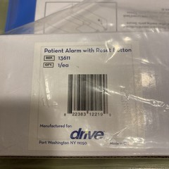 Drive Pressure Sensitive Bed Patient Alarm With Reset Button 11” X 30” Bed Pad