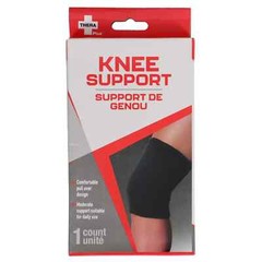 Thera Plus Knee Support Single (Black) Unisex, Moderate Support, Free Shipping.