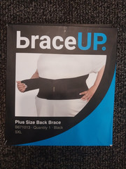 BraceUP Plus Size Back Brace – 5XL Extra Large (74-86 inches)