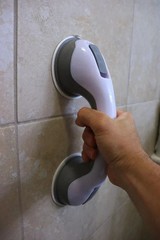 2 Pack Shower Grab Bar 12″ Shower Suction Bar Handle Bathroom Safety Grip Handle