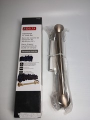 Delta Faucet 41712-CZ Transitional 12-Inch Grab Bar Champagne Bronze