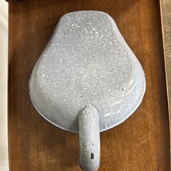 Blue Speckled Enamel Bed Pan