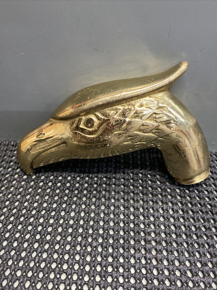 Antique, Decorative, brass walking cane handle- handle only (K)