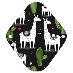 7pcs Pack Cloth Pads Including 1pc Mini Wet Bag +6pcs Medium, Bamboo Charcoal