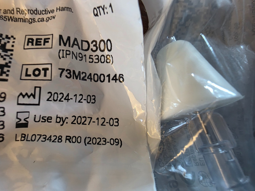 Teleflex mad 300 Nasal atomizer without syringe lots of x5. New sealed