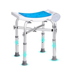 VEVOR Shower Chair Bath Stool Seat Height Adjustable for Bathtub Shower 500lbs
