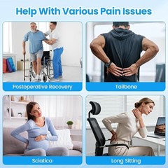 Maintain Comfort with High-Density Cooling Gel Cushion for Extended Sitting