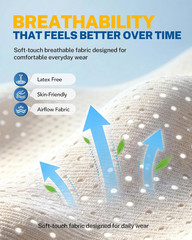 Wrist Brace with Soft-Touch Fabric, Breathable Compression Wrist Support for Dai