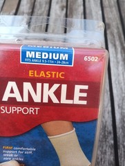 Elastic Ankle Support Mueller Sport Care Size Medium Support Level Basic