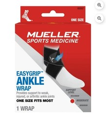 EasyGrip Ankle Wrap Mueller, One Size Fits Most, Moderate Support NEW